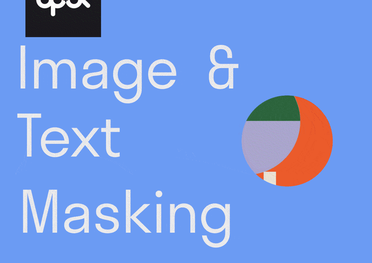 An animated header gif in the masking theme