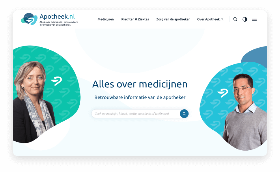 Screenshot of Apotheek website